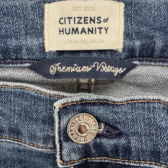 Citizens of Humanity Emerson Jeans Womens Blue Slim Boyfriend Button Fly Size 27 - Picture 4 of 14
